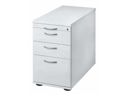 Ladenblok 720-760x430x800mm 2laden 1pennenlade 1hangmappenframe Wit