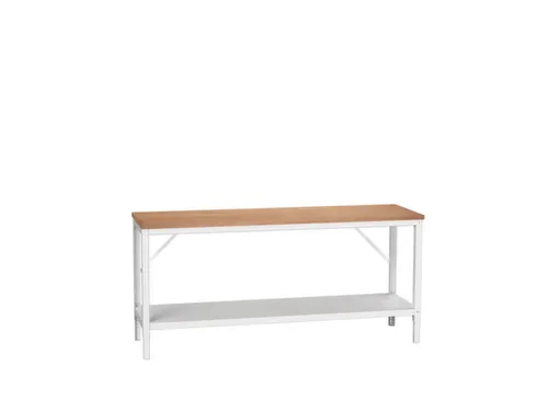 werkbank,HxBxD 780-930x2000x600mm,multiplexblad,4voeten
