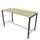 statafel,HxBxD 1070x1800x800mm,hoekig,met 4-voeten donkergrijs