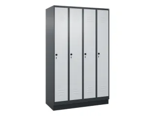 locker voor scheiding van kleding,HxBxD 1950x1200x500mm,4vak - 1