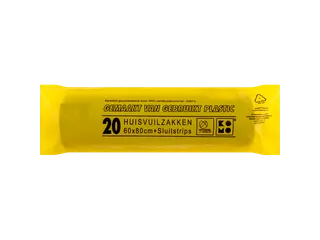 Vuilniszak Komo 60 Liter grijs 20 Per Rol - 3