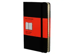 Adresboek Moleskine Large 130x210mm hard cover lijn zwart