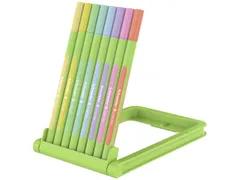 Fineliner Schneider Line-Up Pastel 0,4mm verstelbare pencil case 8 stu