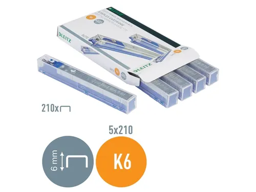 Nieten Leitz cartridge K6 5x210 stuks