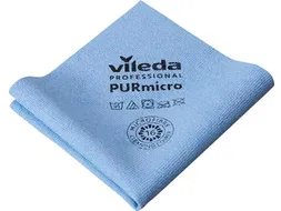 microvezeldoek Purmicro Active 38x35cm blauw 5 stuks