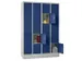 armoire multicases,4x5compartiments,RAL7035,face avant RAL5010