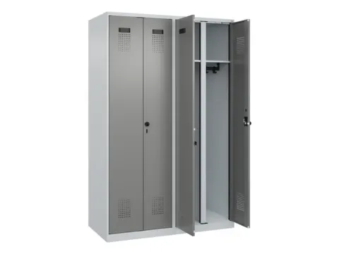 locker voor scheiding van kleding,HxBxD 1850x1200x500mm,4vak