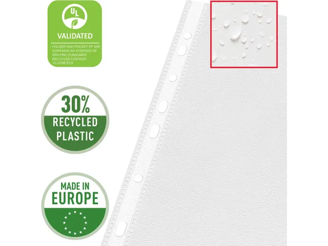 L-Map Pp A4 Eco Transparant 0.085mm Pak 100 stuks