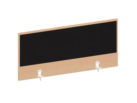 baliepaneel,v. bureau,aanbouw achter,B 1000mm,NE-esdoorn,BN8033-zwart