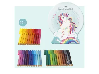 Viltstift Faber-Castell Connector Snow globe Unicorn 33 stuks assorti - 2