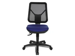 Bureaustoel,Permanentcontactmechanisme,Zitting Stof Blauw