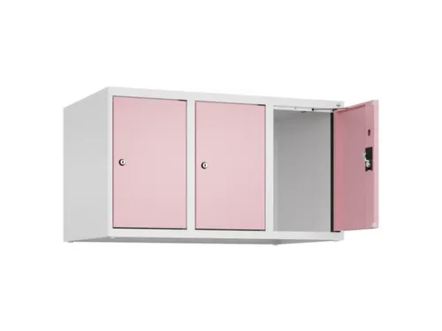 opzetkast,v. locker,3vak.,vak B 300mm,HxBxD 500x900x500mm,cilinderslot