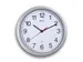 Wandklok MAUL Run RC Ø25x5cm kunststof zilver/wit incl batterij