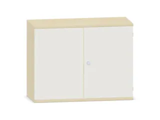 kantoorkast,HxBxD 770x1000x430mm,decor romp esdoorn,decor front wit - 1