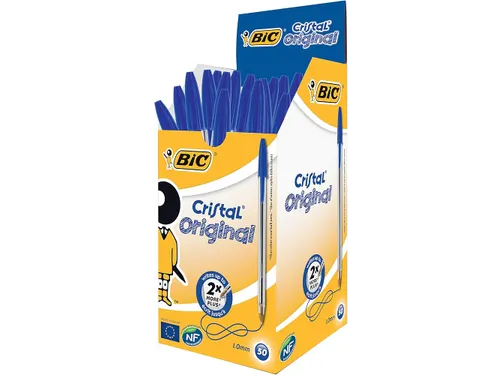 Balpen Bic Cristal medium blauw