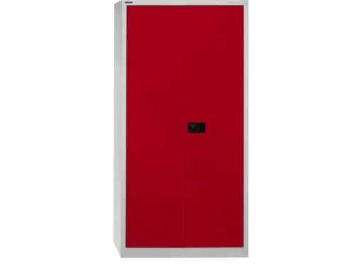 kantoorkast openslaande deuren 1950x914x500mm Stalen Grijs Rood