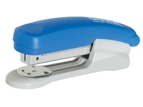 Nietmachine kunststof voor nietjes nr. 24/6, 26/6 25 vel 55mm blauw