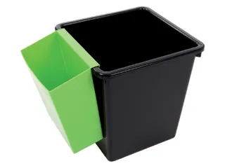 Inzetbak voor vierkante tapse papierbak groen - 3