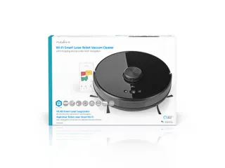 Robotstofzuiger Nedis wifi laser 3-in-1 zwart - 19