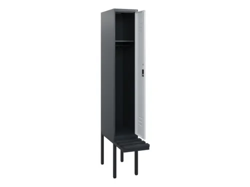 locker met bank,HxBxD 1950x300x815mm,1vak,vak B 300mm,cil.-slot
