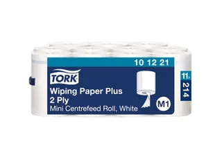 Poetsrol Tork M1 101221 2-laags Centerfeed 21.5x75m 11 Rollen Wit - 1
