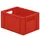 Euronorm-stapelbak 19l 210x400x300mm Wanden/bodem Gesloten Rood