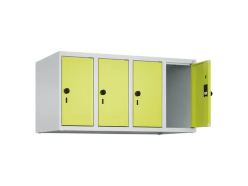 opzetkast,v. locker,4vak.,vak B 250mm,HxBxD 500x1000x500mm,vleugeldeur