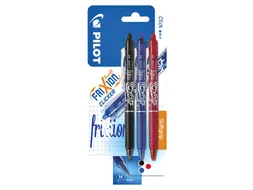 Rollerpen Pilot Frixion Ball Clicker 0.7mm Medium Assorti 3 stuks