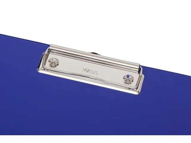 Klembord MAUL PVC folie Blauw A4 staand