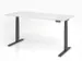 Bureau assis-debout électrique 640-1290x1800x800mm blanc/graphite