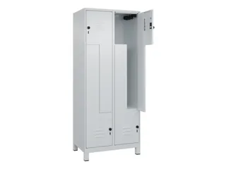 Z-garderobekast,HxBxD 1950x800x500mm,vak B 200/400mm,draaigrendel - 2