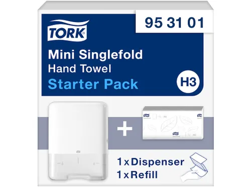 Tork Singlefold Handdoek Mini Dispenser Starterpack