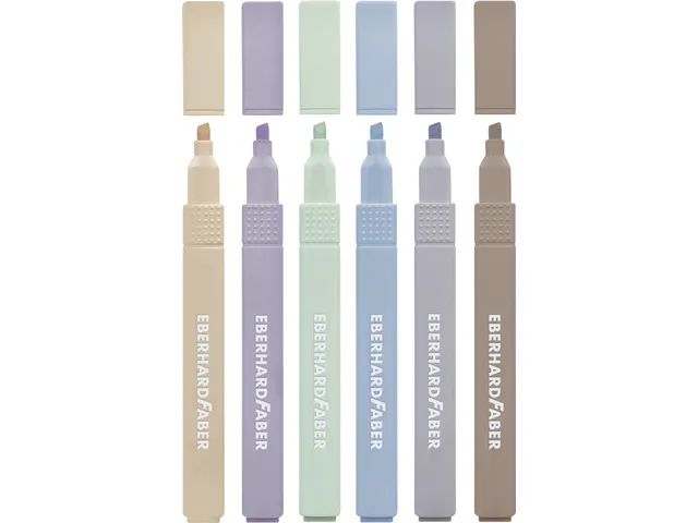 Markeerstift Eberhard Faber natural 6st. vierkant in etui