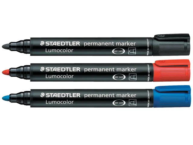 Viltstift Staedtler 352 Lumocolor rond blauw 2mm