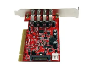 4 Poorts PCI SuperSpeed USB 3.0 Adapterkaart met SATA/SP4 Voeding - 4
