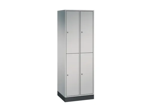 Dubbeldekse garderobekast,HxBxD 1950x620x500mm,2x2vak.,vak B 260mm