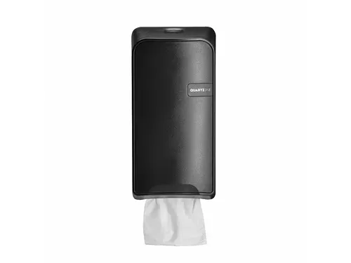 Toiletpapier Dispenser Zwart Quartz 441056 Bulkpack