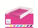 Brievenbak Leitz WOW wit/roze C4 A4+