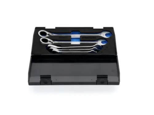 7 UR-005 Set steeksleutels met ringratel,omkeerbaar 5-delig 8-19mm