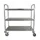 RVS serveerwagen,draagverm. 150kg,3etage(s),m. kunststof matten