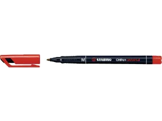 Viltstift STABILO OHpen 843/40 permanent rond medium rood - 1