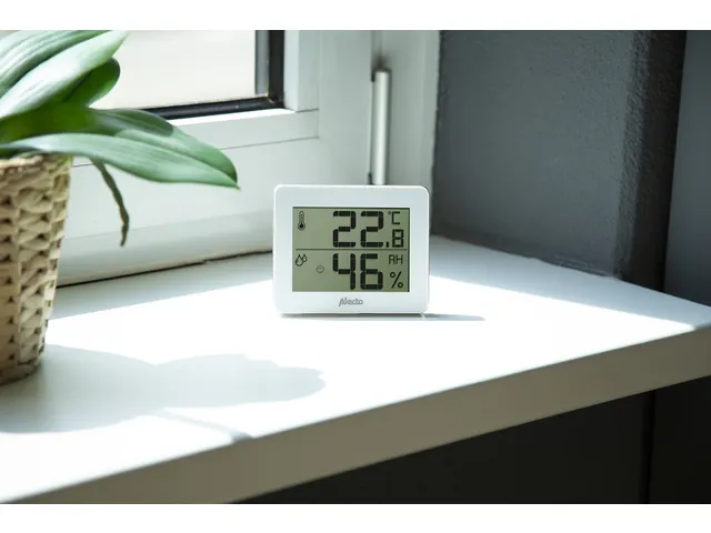 Thermometer hygrometer Alecto WS-55 wit - zilver