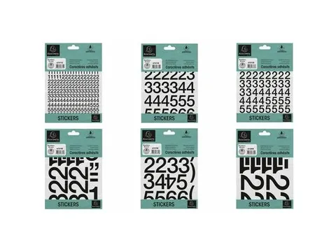 Zelfklevende nummers (30mm) zwart