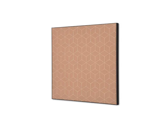 Wanddecoratie Textiel Set 40x40cm Hexagon Beige