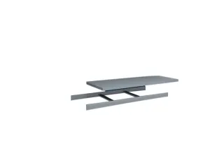 legbord,v. breedvakstelling,BxD 1500x600mm,vakl. 350kg,verzinkt - 1
