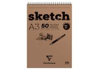 Sketch spiraal 50bl 90g A3