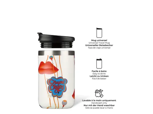 Thermosbeker Les Artistes Paris reisbeker 350ml Chupa Kiss
