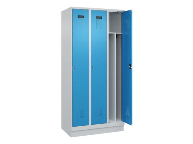 locker voor scheiding van kleding,HxBxD 1950x900x500mm,3vak