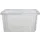 Stack & Store Medium opbergdoos 32 liter zonder deksel, transparant