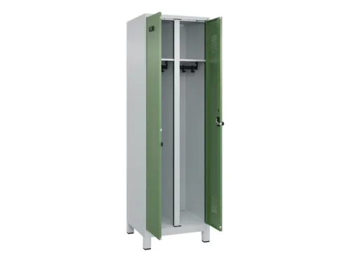 locker voor scheiding van kleding,HxBxD 1950x600x500mm,2vak